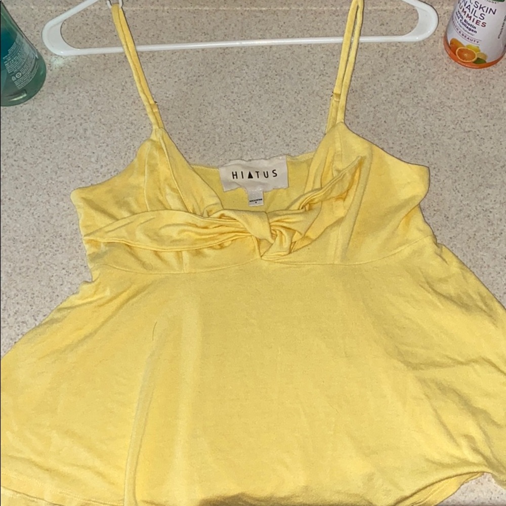 yellow Flowy top from Nordstrom!